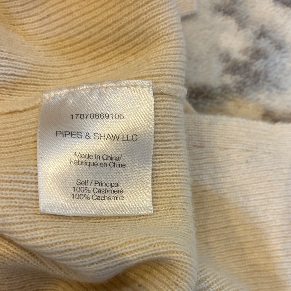 Veronica Beard Cream Cashmere Turtleneck Sweater - Picture 7 of 7
